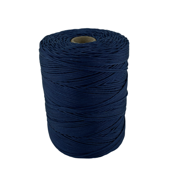 Corda Trançada Polipropileno 1,5mm Cordaville Azul Marinho 1 kg (Aprox. 660 metros)