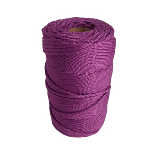 Corda Trançada Polipropileno 1,5mm Cordaville Roxo 1 kg (Aprox. 660 metros)