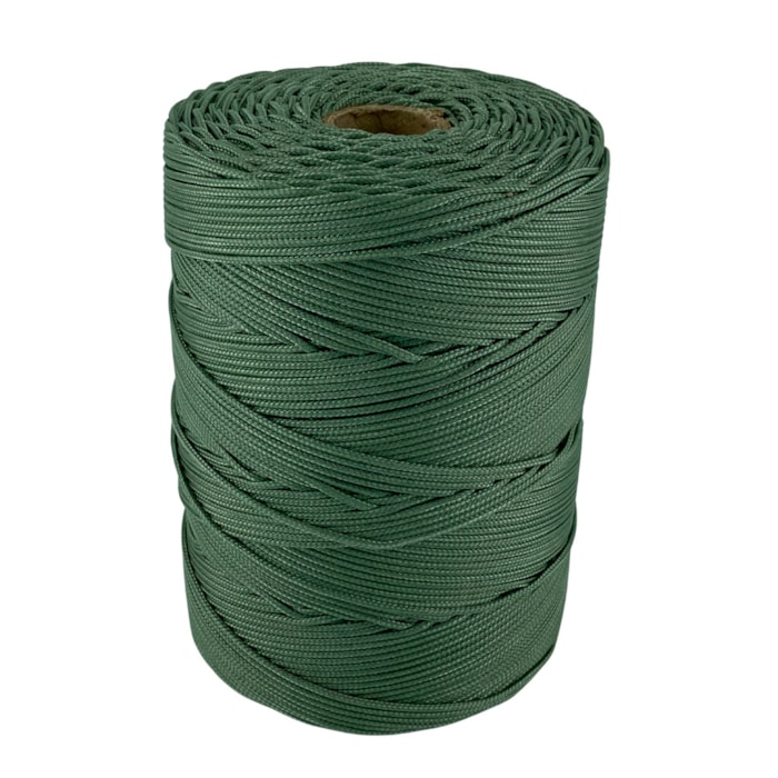 Corda Trançada Polipropileno 1,5mm Cordaville Verde Oliva 1 kg (Aprox. 660 metros)