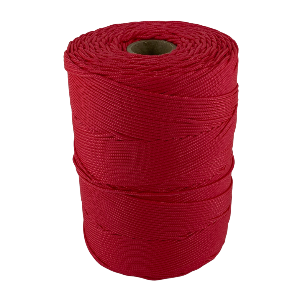 Corda Trançada Polipropileno 1,5mm Cordaville Vermelho 1 kg (Aprox. 660 metros)