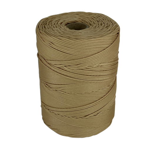 Corda Trançada Polipropileno 2,0mm Cordaville Champanhe 1 kg (Aprox. 448 metros)