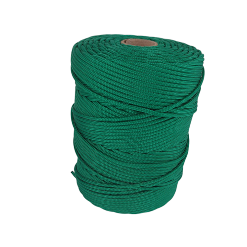 Corda Trançada Polipropileno 2,0mm Cordaville Verde Bandeira 1 kg (Aprox. 448 metros)
