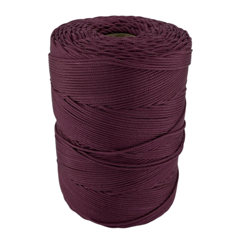 Corda Trançada Polipropileno 2,0mm Cordaville Vinho 1 kg (Aprox. 448 metros)