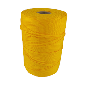 Corda Trançada Polipropileno 2,5mm Cordaville Amarelo 1 kg (Aprox. 286 metros)