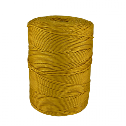Corda Trançada Polipropileno 2,5mm Cordaville Amarelo Ipê 1 kg (Aprox. 286 metros)
