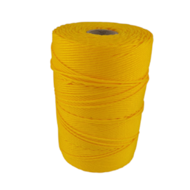 Corda Trançada Polipropileno 3,0mm Cordaville Amarelo 1 kg (Aprox. 206 metros)