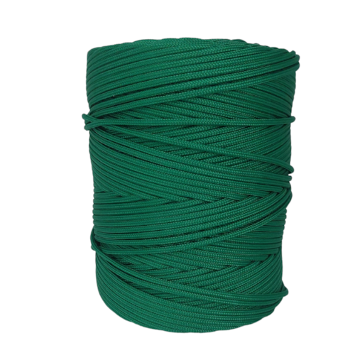 Corda Trançada Polipropileno 3,0mm Cordaville Verde Bandeira 1 kg (Aprox. 206 metros)