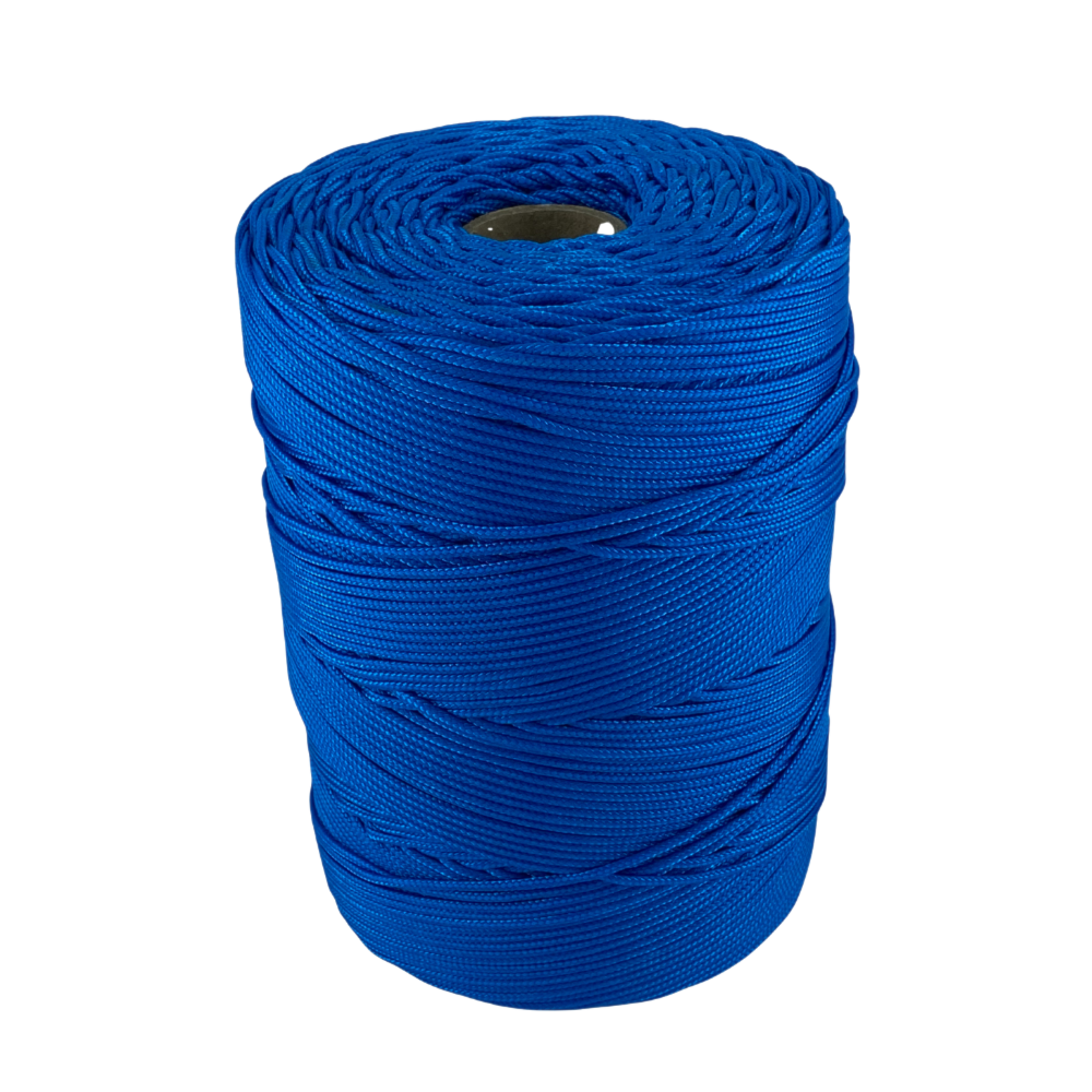 Corda Trançada Polipropileno 3,5mm Cordaville Azul Royal 1 kg (Aprox. 149 metros)