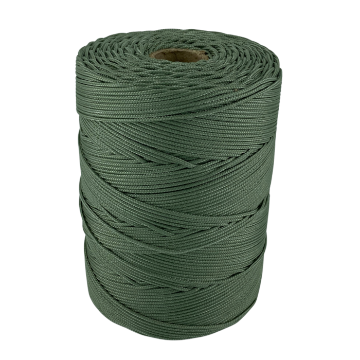 Corda Trançada Polipropileno 3,5mm Cordaville Verde Oliva 1 kg (Aprox. 149 metros)