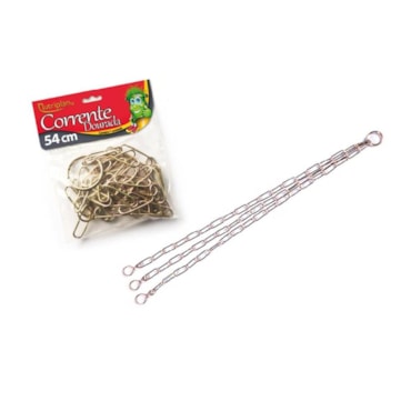 Corrente de Metal Nutriplan Dourada 