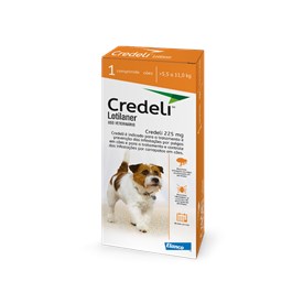 Credeli 225 mg Antipulgas e Carrapatos Para Cães de 5,5 a 11 kg 1 Comprimido