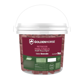 Cubos de Açúcar Barki para Cavalo Golden Horse com Beterraba 1 kg