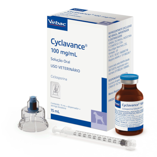 Cyclavance Ciclosporina Virbac 100mg/ml para Cães 15 ml
