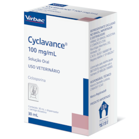 Cyclavance Ciclosporina Virbac 100mg/ml para Cães 30 ml