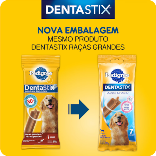 DentaStix Pedigree para Cães de Raças Grandes 270g
