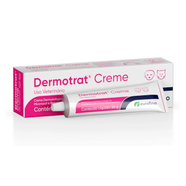 Dermotrat Creme Ourofino para Cães e Gatos 20g 