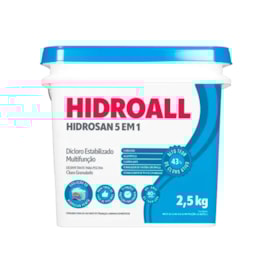 Dicloro Estabilizado Hidrosan Penta Cloro 5 em 1 | 2,5Kg