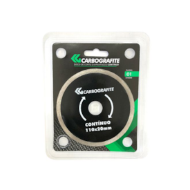 Disco de Corte Diamantado Contínuo 110x20mm - Carbografite