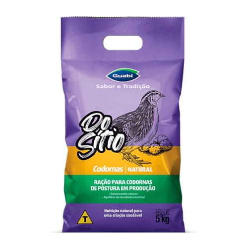 Do Sitio Ração para Codornas Farelada Guabi 5kg