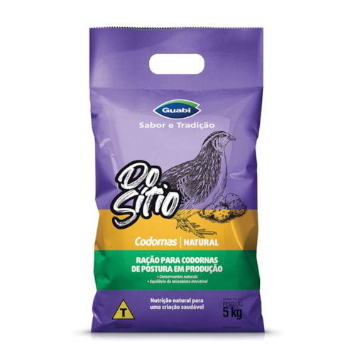 Do Sitio Ração para Codornas Triturada Guabi 5KG