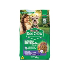 Dog Chow para Cães Sênior 7+ Sabor Frango e Arroz 15kg - imagem adicional