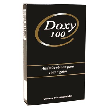  Doxy Antimicrobiano para Cães e Gatos 100 mg 14 comprimidos