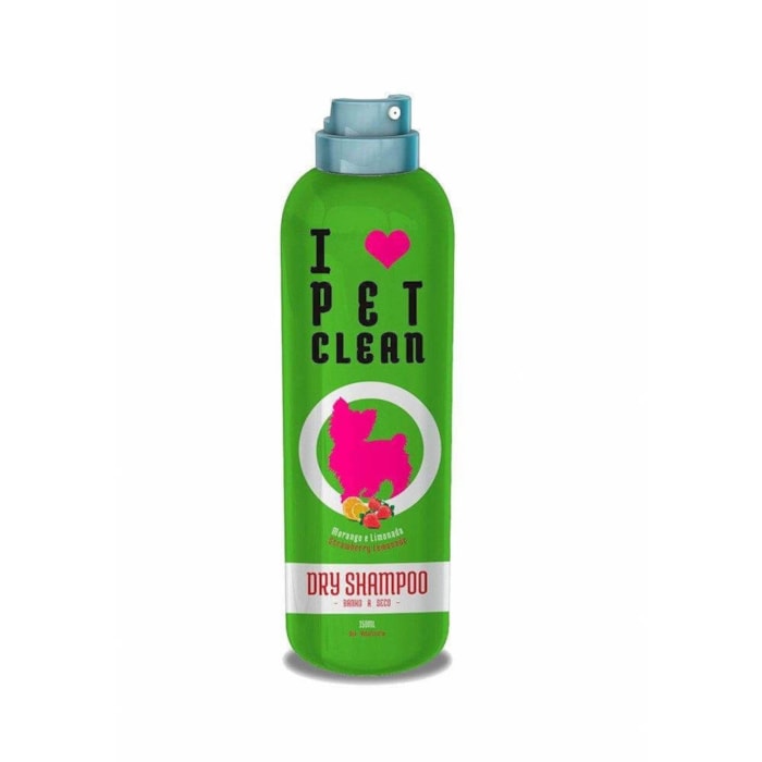 Dry Shampoo Banho a Seco Aerosol Pet Clean 150ml Com o Melhor Preço do