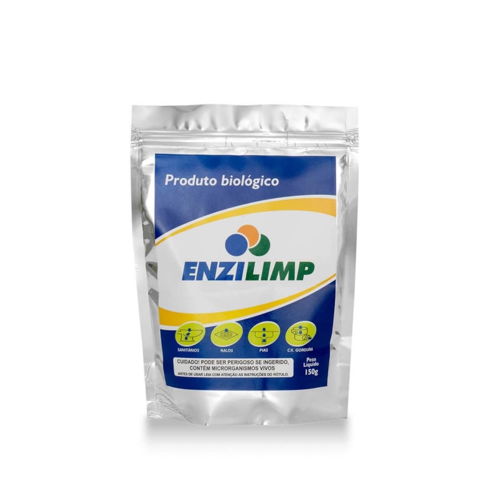 Enzilimp Bactérias Limpa Caixa de Gordura, Ralos, Pias 150g
