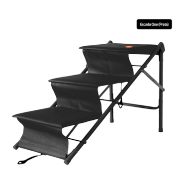 Escada Rampa para Pet Big One Tubline 7700-N19 Preta