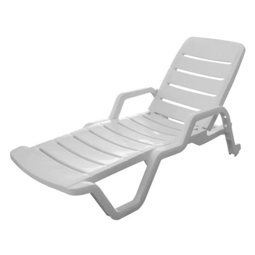 Espreguiçadeira Leblon Tramontina em Polipropileno Branco 