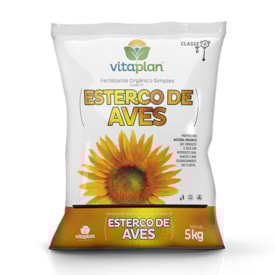 Esterco de Aves - Fertilizante Orgânico Simples - Vitaplan