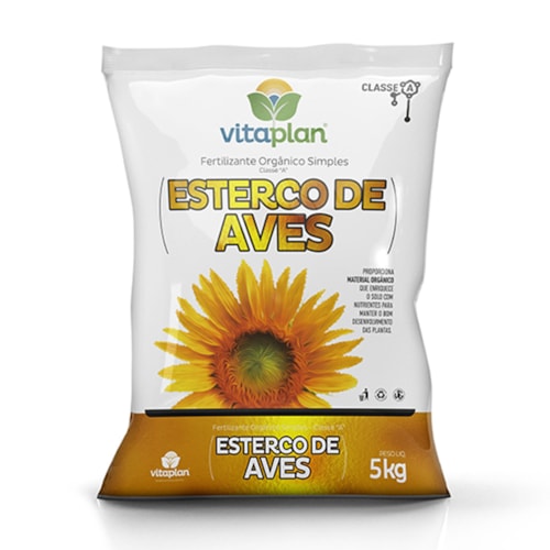 Esterco de Aves - Fertilizante Orgânico Simples - Vitaplan