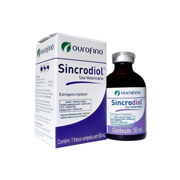 Estrógeno Sincrodiol Injetável Ourofino Uso Veterinário 50 ml