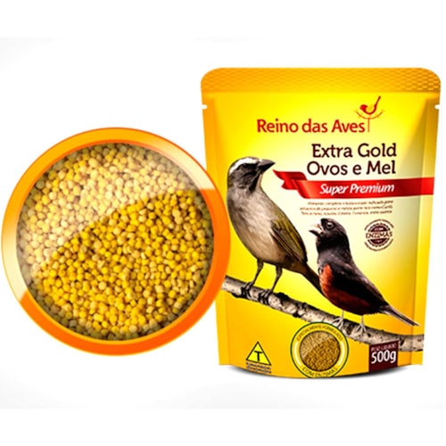 Extra Gold Ovos e Mel Super Premium Reino das Aves 500g 