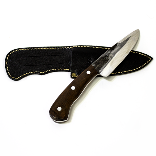Faca Artesanal SG de Inox de 6 Polegadas com Lâmina de 3mm e Bainha - COD 121.M