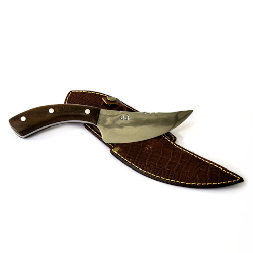 Faca Artesanal SG de Inox de 6 Polegadas com Lâmina de 5mm e Bainha - COD 272.M