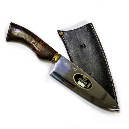 Faca Artesanal SG Grill de Inox de 8 Polegadas com Lâmina de 3mm e Bainha - COD 164.8