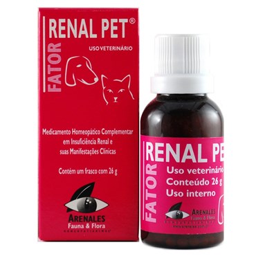 Fator Medicamento Homeopático Renal Pet 26g - Arenales