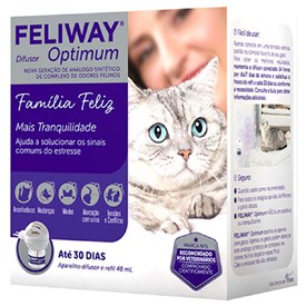 Feliway Classic para Gatos Difusor + Refil 48ml Optimum Familia Feliz