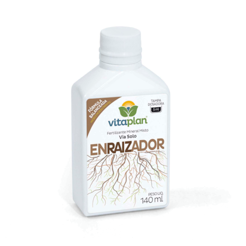 Fertilizante Enraizador Vitaplan Líquido com Extrato de Algas (NPK 02-08-06) 140ml