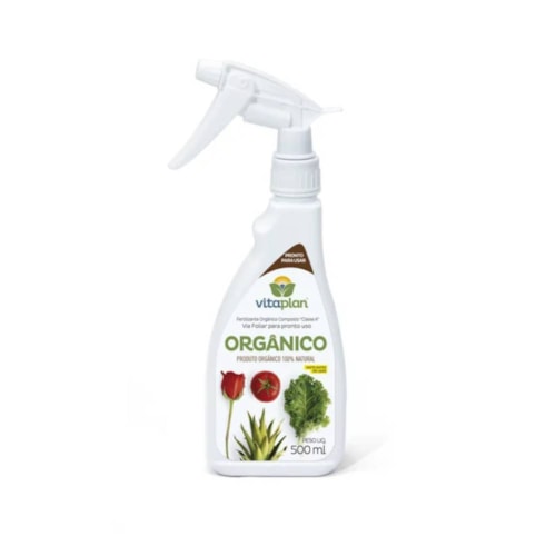 Fertilizante Foliar Vitaplan Orgânico Pronto Uso 500ml