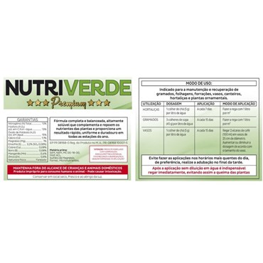 Fertilizante Mineral Misto Nutriverde Premium 1kg - Vitaplan