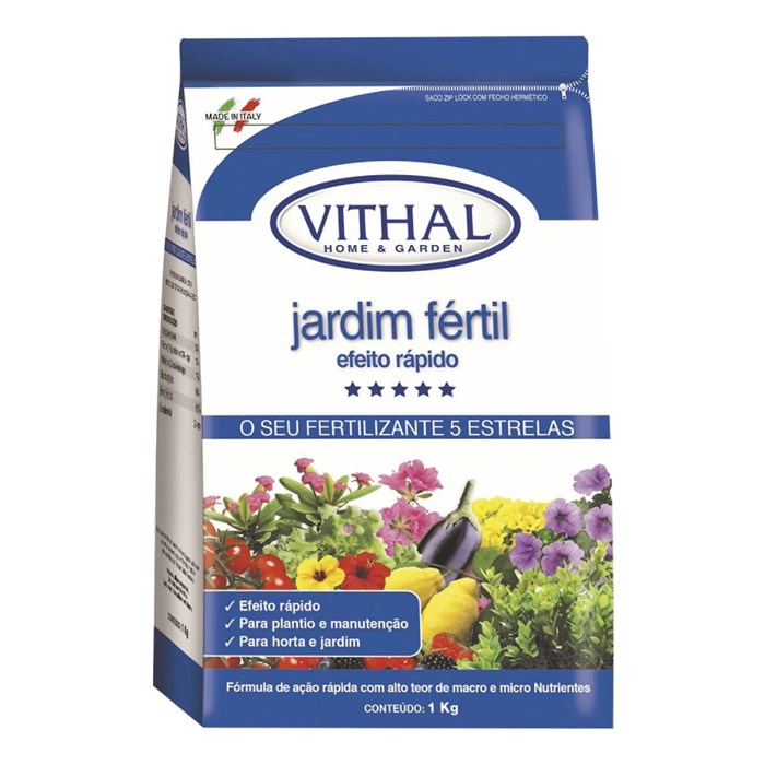 Fertilizante Vithal Jardim Fértil Efeito Rápido 1kg