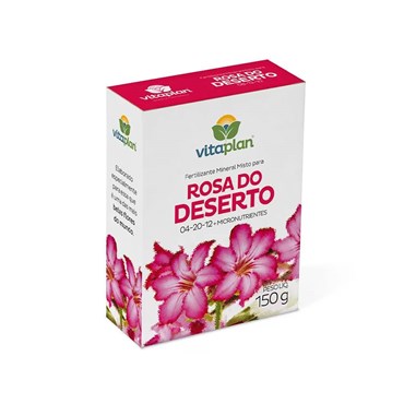 Fetilizante Mineral Misto Vitaplan para Rosa do Deserto 150g 