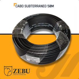 Fio Cabo Subterrâneo Tensão 60 KV 6 mm 50 m - Zebu - imagem adicional