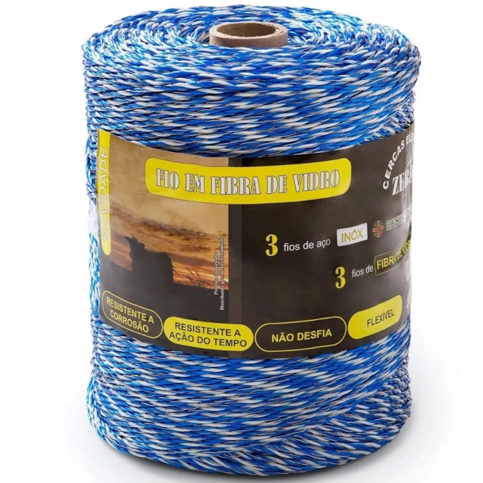 Fio de Fibra de Vidro Zebu 500mt Azul