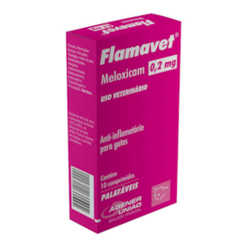 Flamavet Anti-inflamatório 0,2 mg 10 Comprimidos