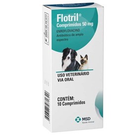 Flotril 50 mg (Enrofloxacino) - 10 Comprimidos