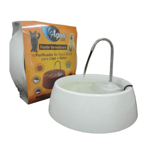 Fonte Bebedouro e Purificador de Água Mini Para Cães e Gatos Bivolt - Amicus