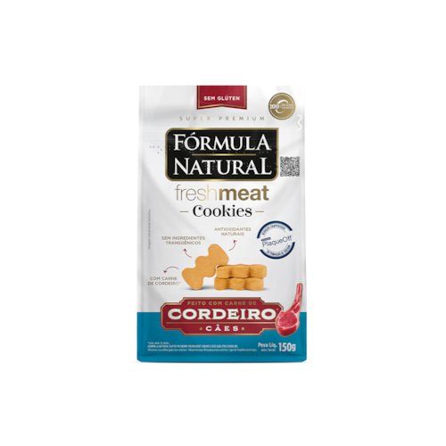 Fórmula Natural Cookie Fresh Meat Cães Adultos Cordeiro 150g